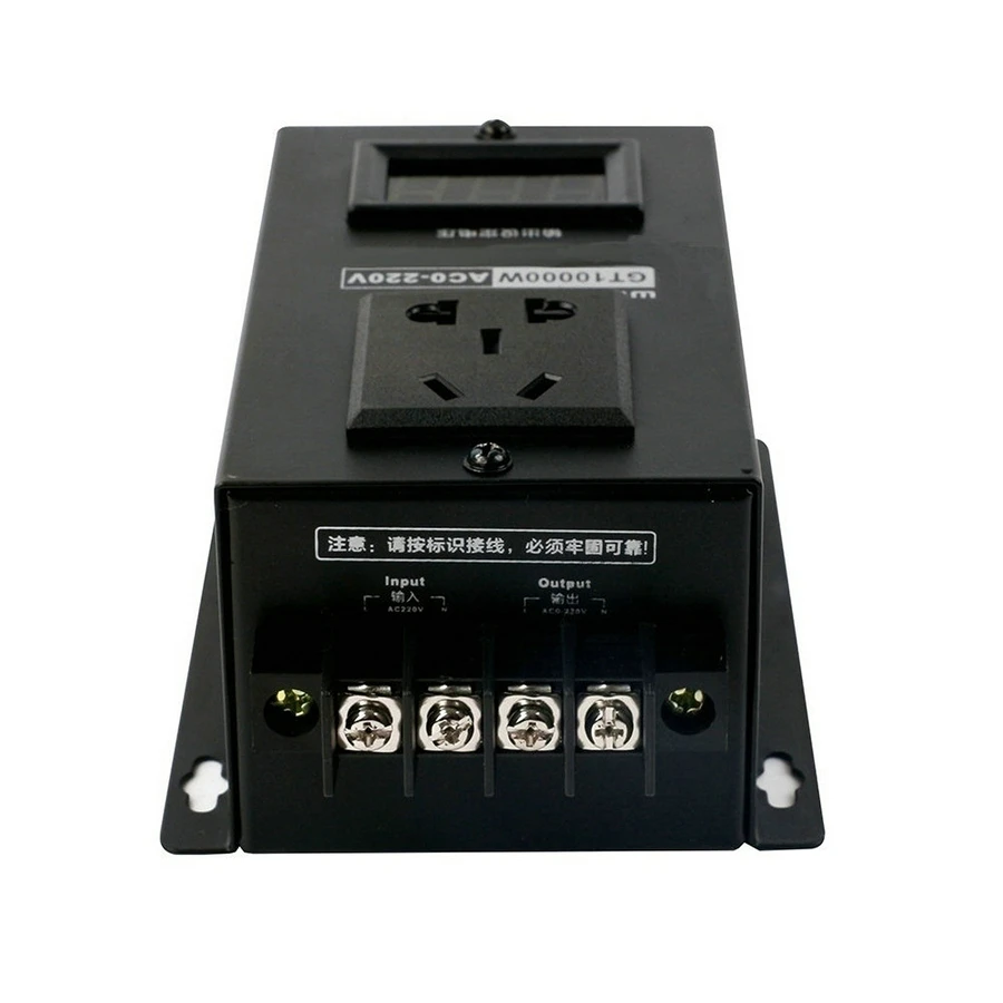 0V-220V 고전력 실리콘 제어 전자 전압 조정기 모터 팬 속도 전기 가변 속도 컨트롤러 10000W