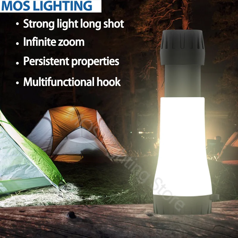 

Super bright multi-function LED Flashlight Zoomable Torch Portable Rechargeable Flash Light Camping Fishing Adventure Repair