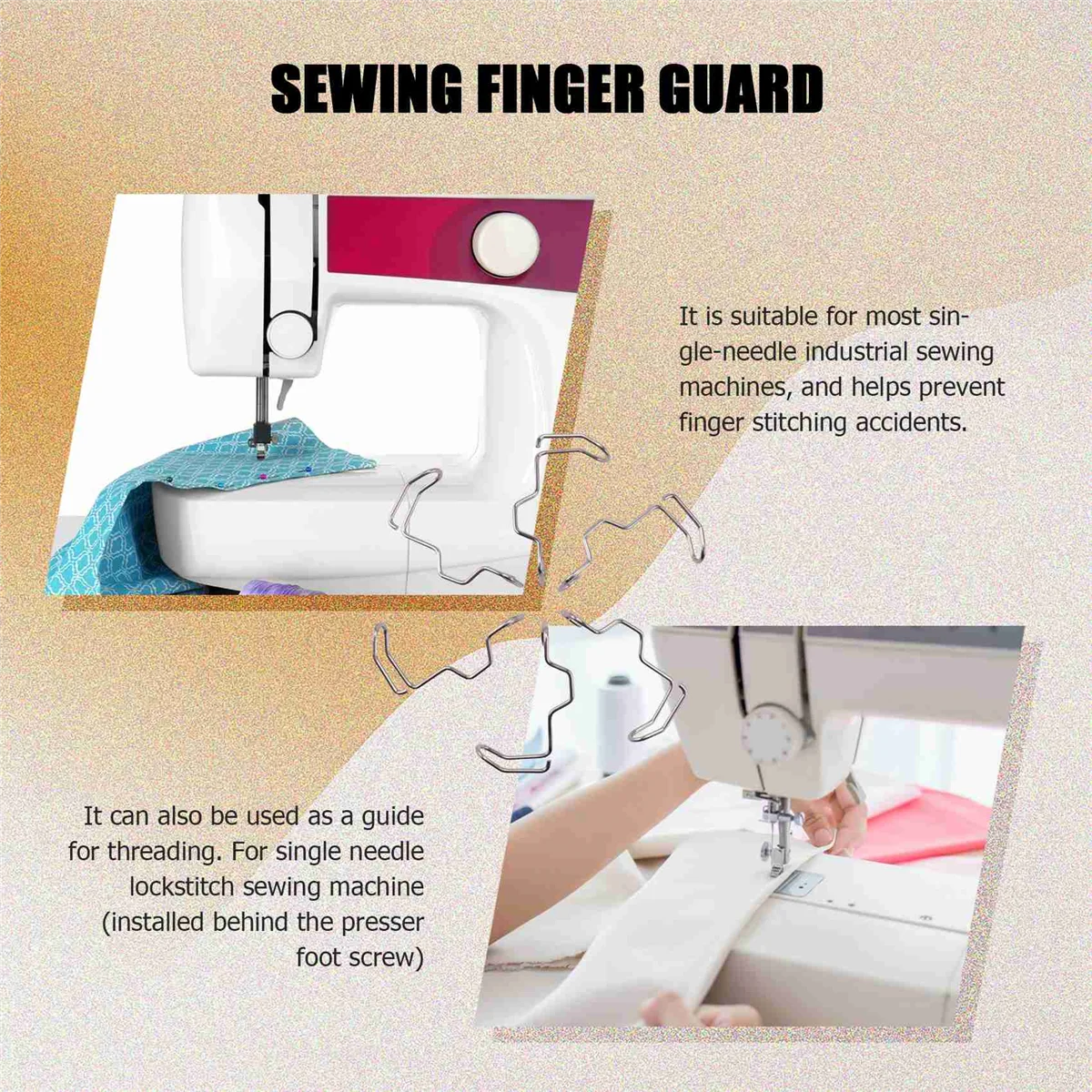 6 Pcs Sewing Machine Finger Guard, Safety Needle Finger Guard Can Prevent the User's Hand From Being Injured