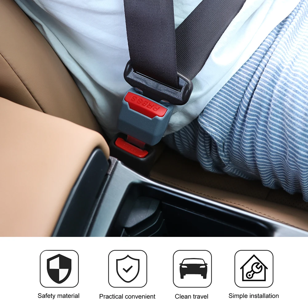 Seat Belt Extender 1 Pcs Car Seat Belt Extension Plug Safety Seat Lock Clip Buckle Thick Insert Socket Extender