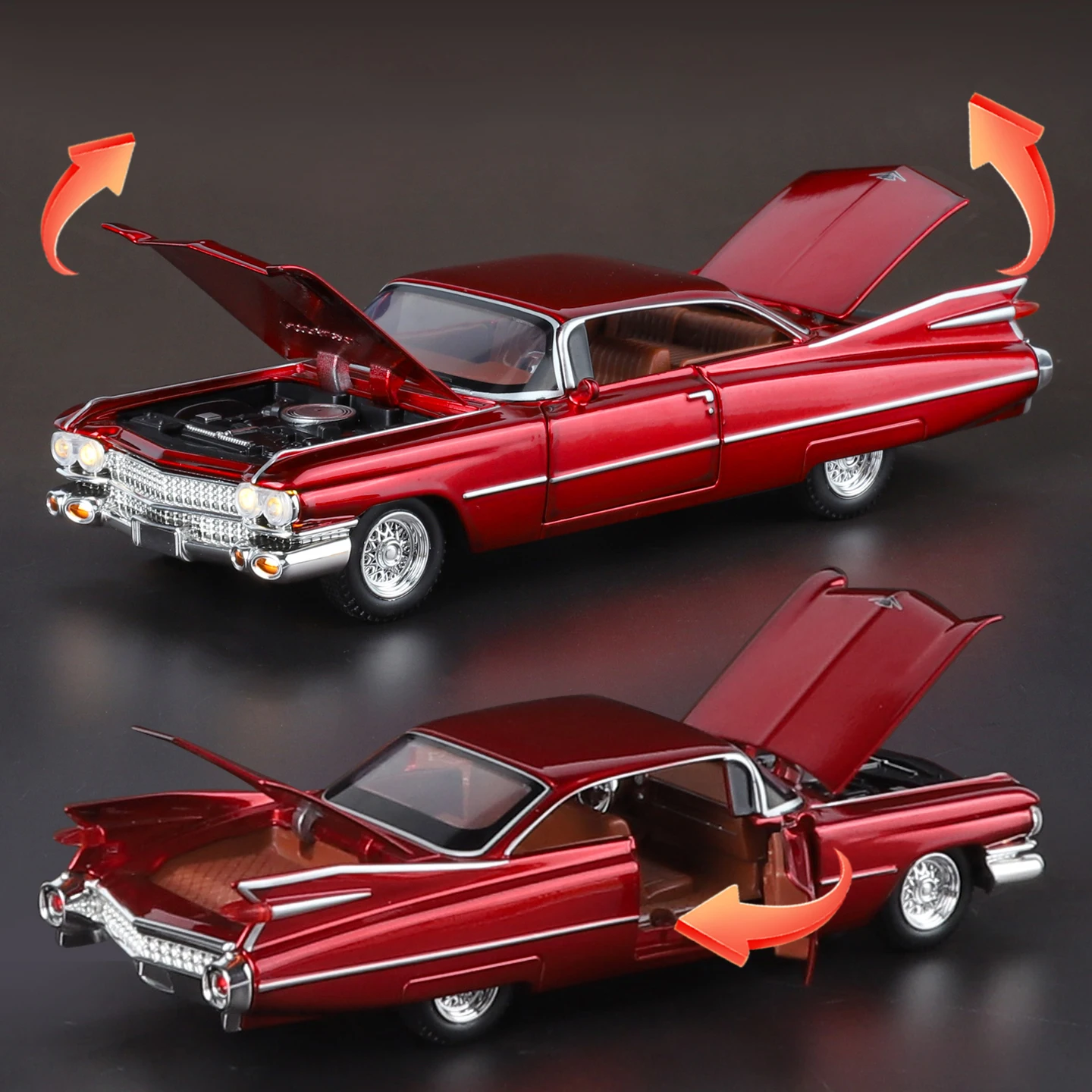 1:32 Cadillac Eldorado Biarritz Classic Retro Car Alloy Diecast