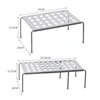 Expandable Kitchen Cabinet Organizer (35-67cm) Storage Rack Kitchen Shelf Dish Bowl Organizer Condiment Rack Kitchen Utensils 6