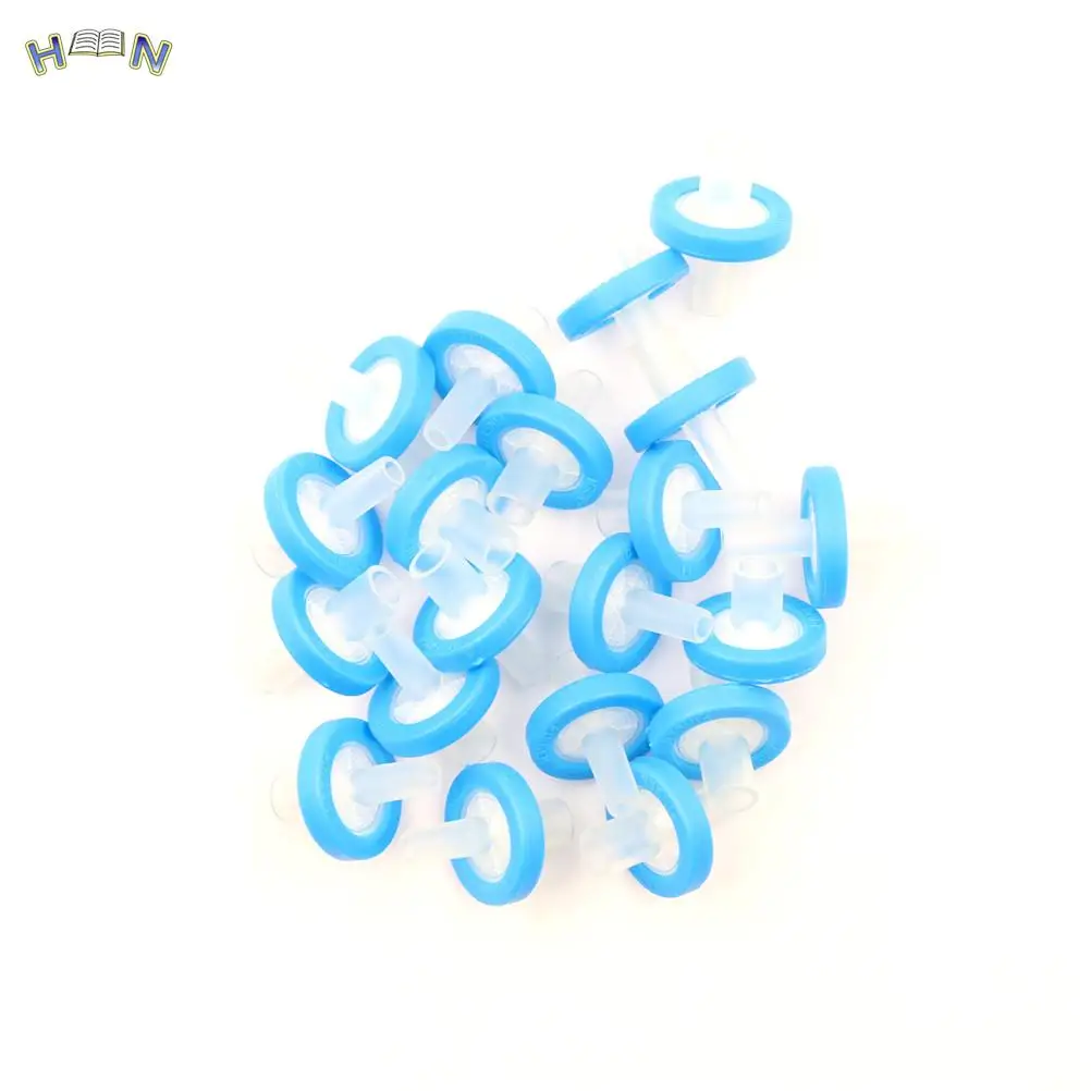 PTFE 주사기 필터, Deschem 화학 실험실, 13mm, 0.22 미크론 (um), 20 개