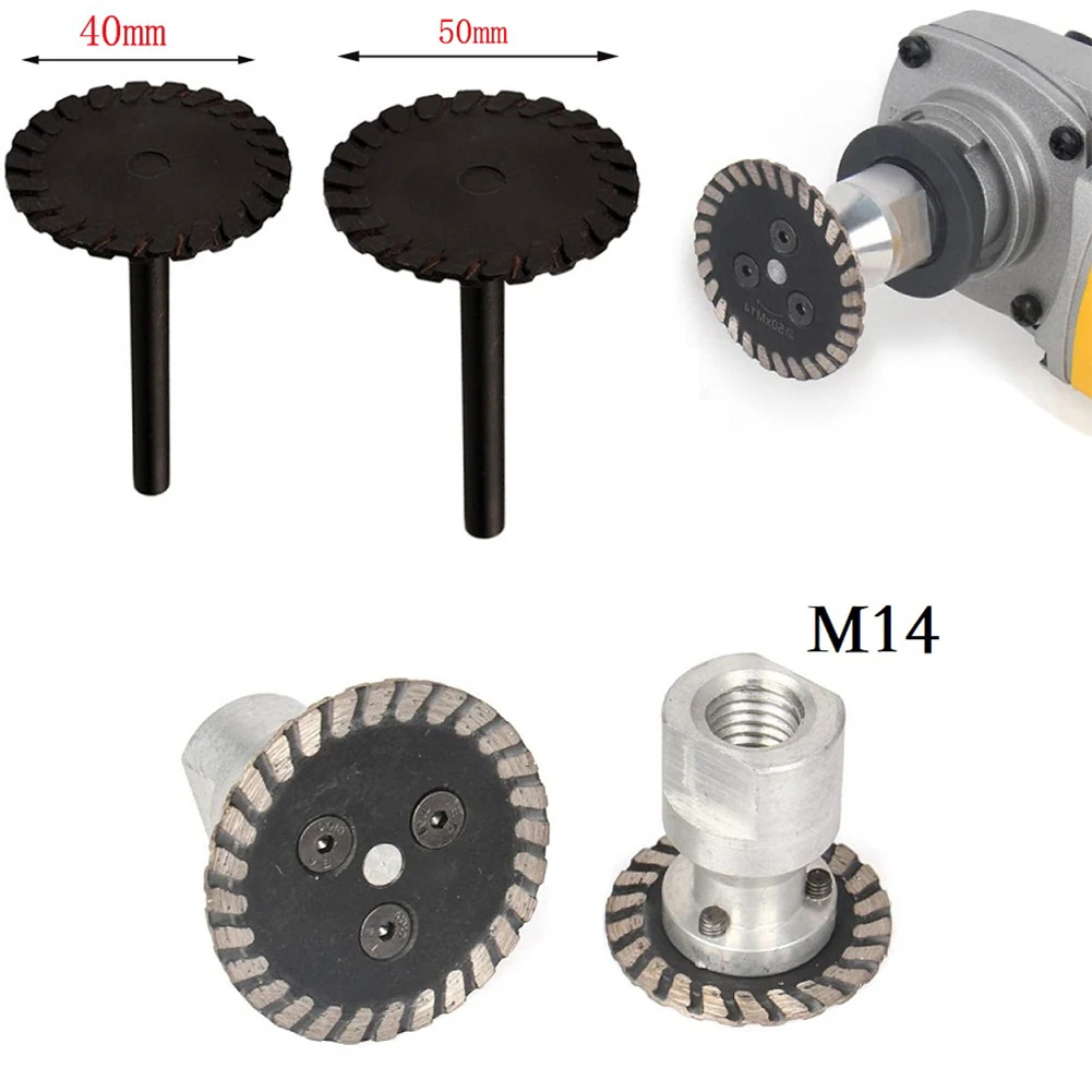 

40/50mm M14 Thread Removable Flange Diamond Carving Grinding Saw Blade Discs For Marble Concrete Granite Stone Tile Power Tools