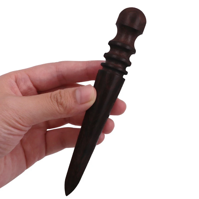 1pc Leather Solid Wood Round Burnishing Edge for Polished Edge Leather Craft Working Tool Craft Kit Slicking