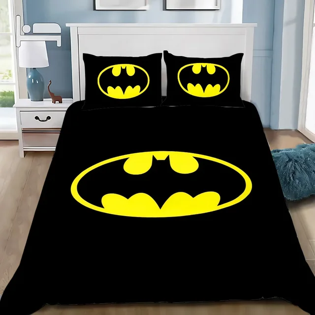 כיסוי רובה Super Hero B-BatmanS ציפה ציפה B-BatmanS סט מצעים למבוגרים בנים בנות קישוט חדר שינה יחיד כפול גודל גדול 1