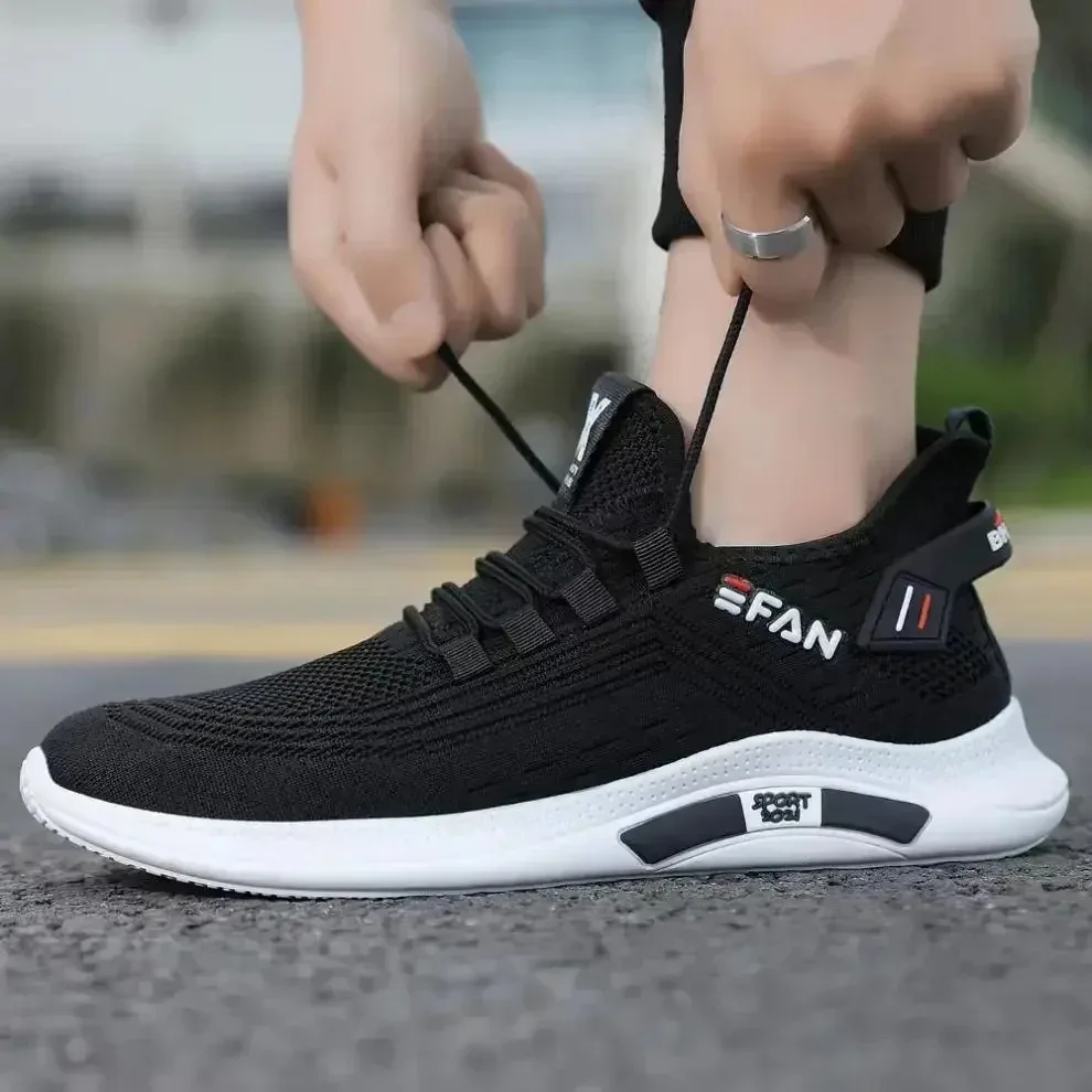 Spring White Breathable Non-slip Walking Sneakers
