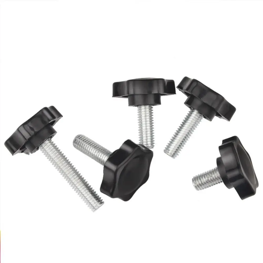 Carbon Steel Black Hex Handle Screw Knob