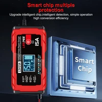 LEEPEE Brands Car Battery Chargers 12A 15A 12V Intelligent Pulse Repair For Household Storage Cell Lead-Acid Batteries Chargers - Image 4