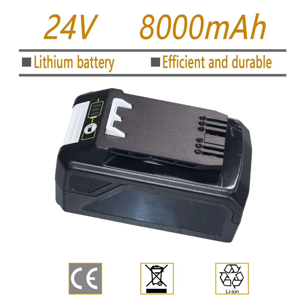 

For 24V 8.0AH/6.0Ah/4.0AH Greenworks Lithium Ion Battery (Greenworks Battery) 100% brand new