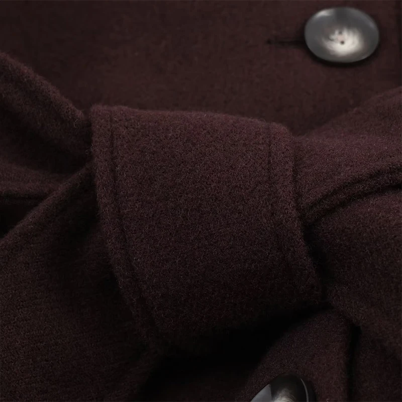 2025 Autumn Winter Women Fashion With Belt Coat Woman Elegant Thick Warm OverCoat Long Sleeve Pockets Casual New Outerwear ﻿ ﻿