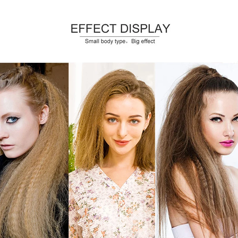 Fast Fluffy Hair Crimper Wave Irons Curling Iron Wand Corrugated Styler Electric Corrugation Hair Clips Volume Styling Tools