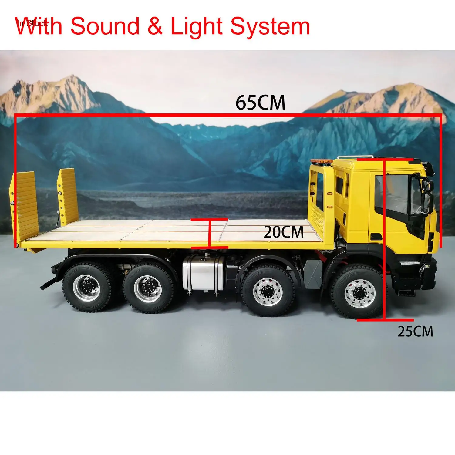 1/14 8x4 8x8 Hydraulic RC Wrecker Trucks Remote Control Rescue Vehicles Sounds Lights Painted Yellow Cars Toys for Adults Boy 4