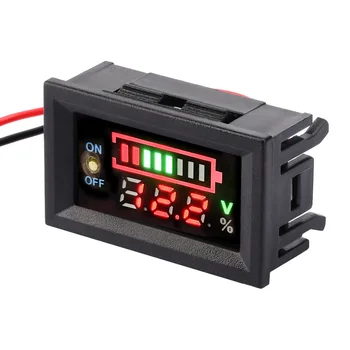 2S 3S 4S batteria al litio voltmetro 4S LiFePO4 Tester di capacità della batteria con interruttore Power Band adatto per la maggior parte delle batterie automobilistiche