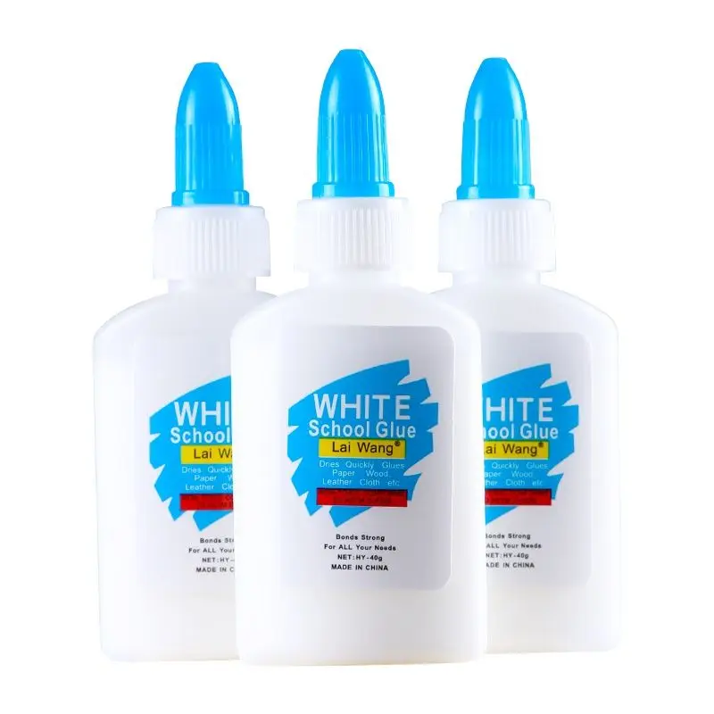 

40ml Liquid White Glue Student Kids Make Paper Crafts Tool Home School Office Supply Stationery Business File Bonding Adhesive