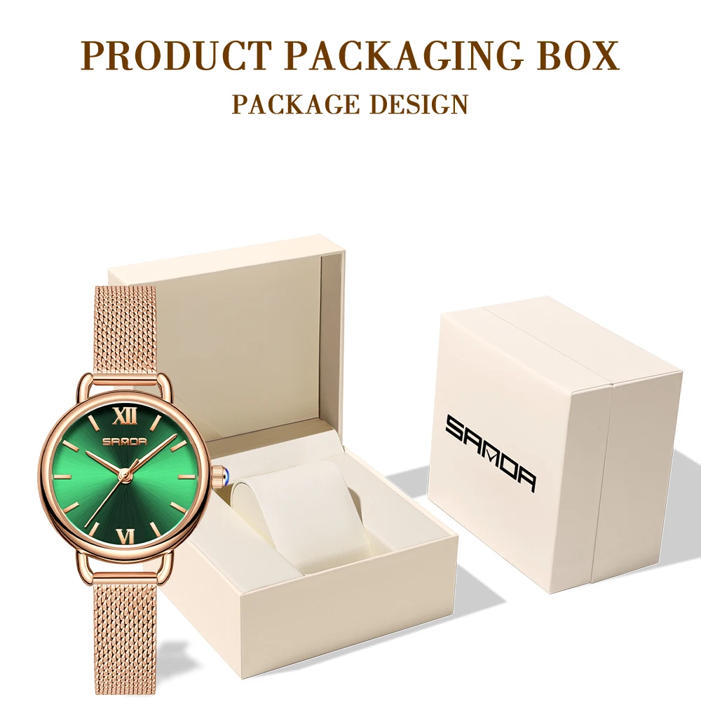 2024 Sanda 1118 New Watch Quartz Watch Fashion lovely Simplicity Waterproof Quartz Women's Belt Green Watch