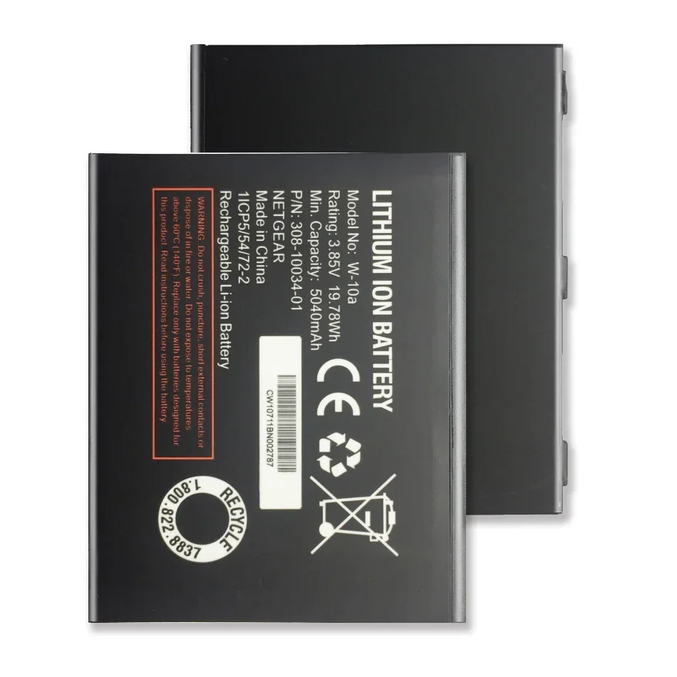 Batteria Ricaricabile 3.8V 5040Mah W-10A Per Router Wireless Netgear Nighthawk M2 Mr2100