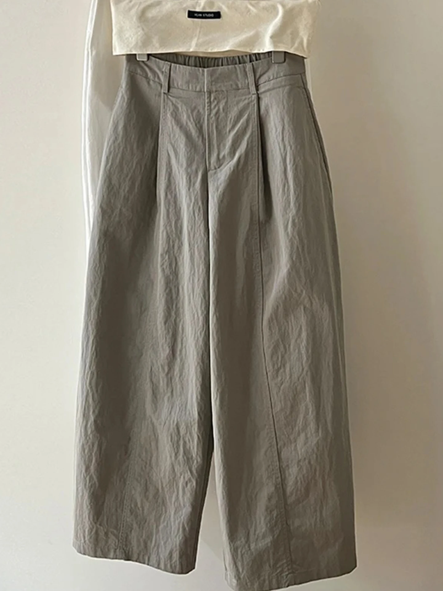 Women's High-Waist Wide-Leg Pants - Front View