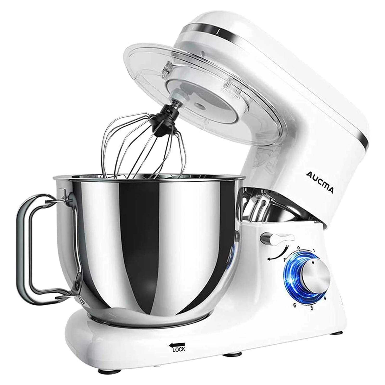 Aucma Stand Mixer 7l Tilthead 6 Speed Electric Kitchen Mixer With