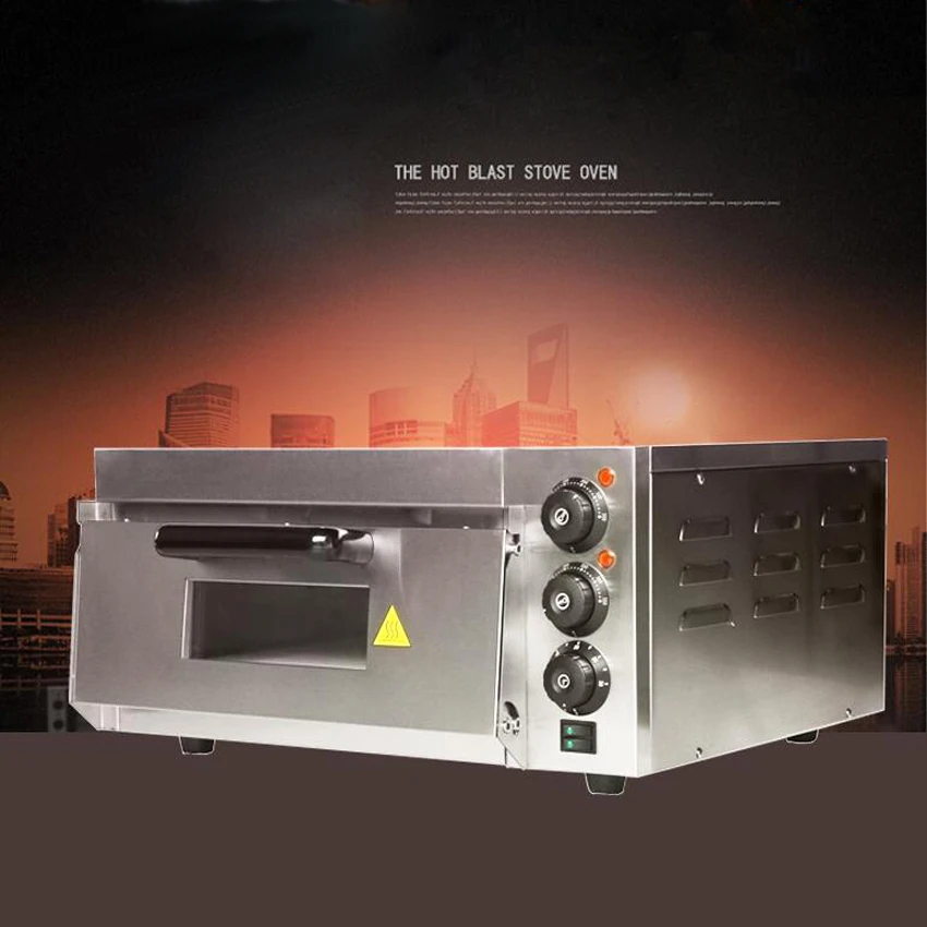 

1PC gedun-kx2 220v Hot sale Electric Pizza Oven with Timer For Commercial Use For Making Bread, Cake, Pizza