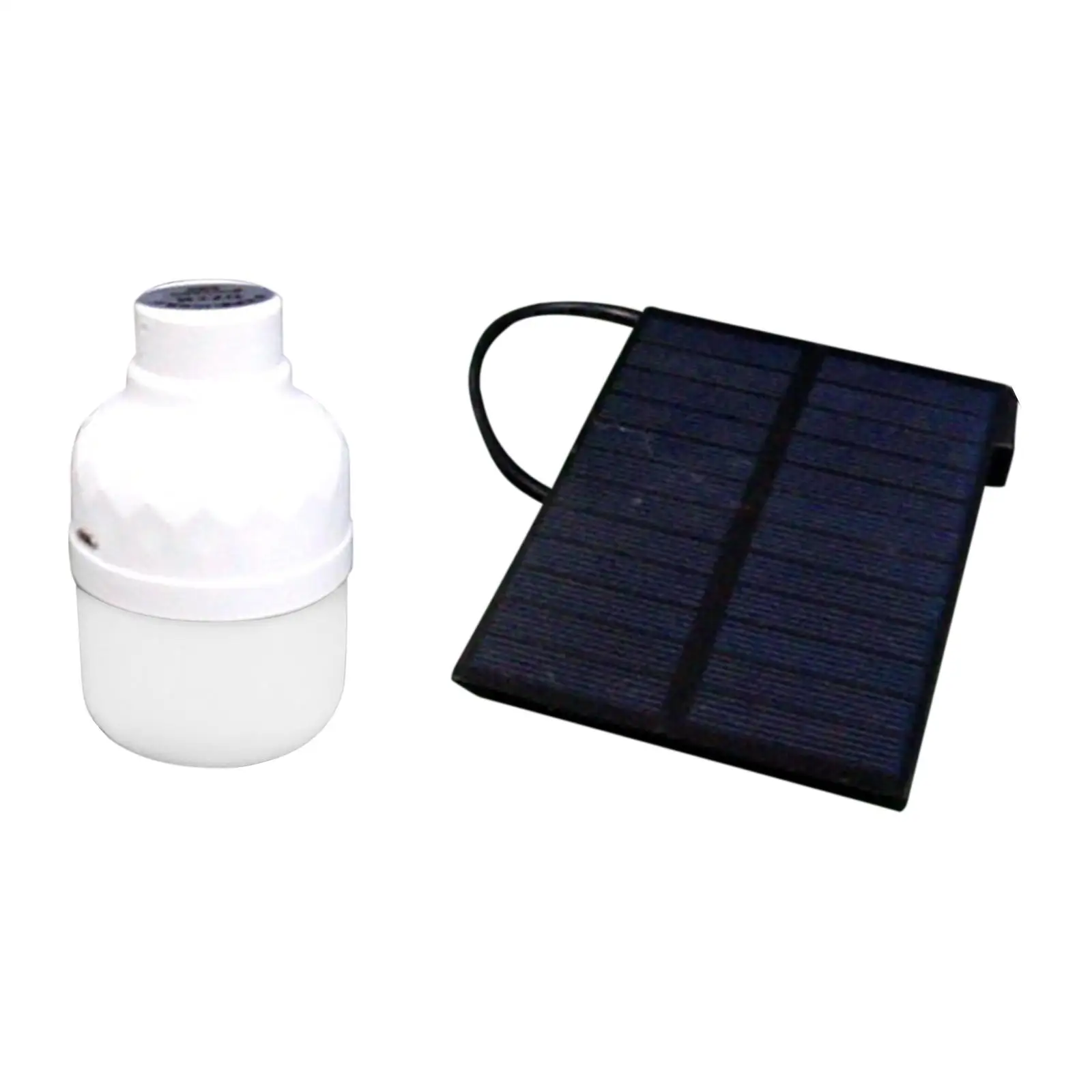 Portable LED Bulb Light Solar Powered Panel Camping USB Rechargeable Yard Tent