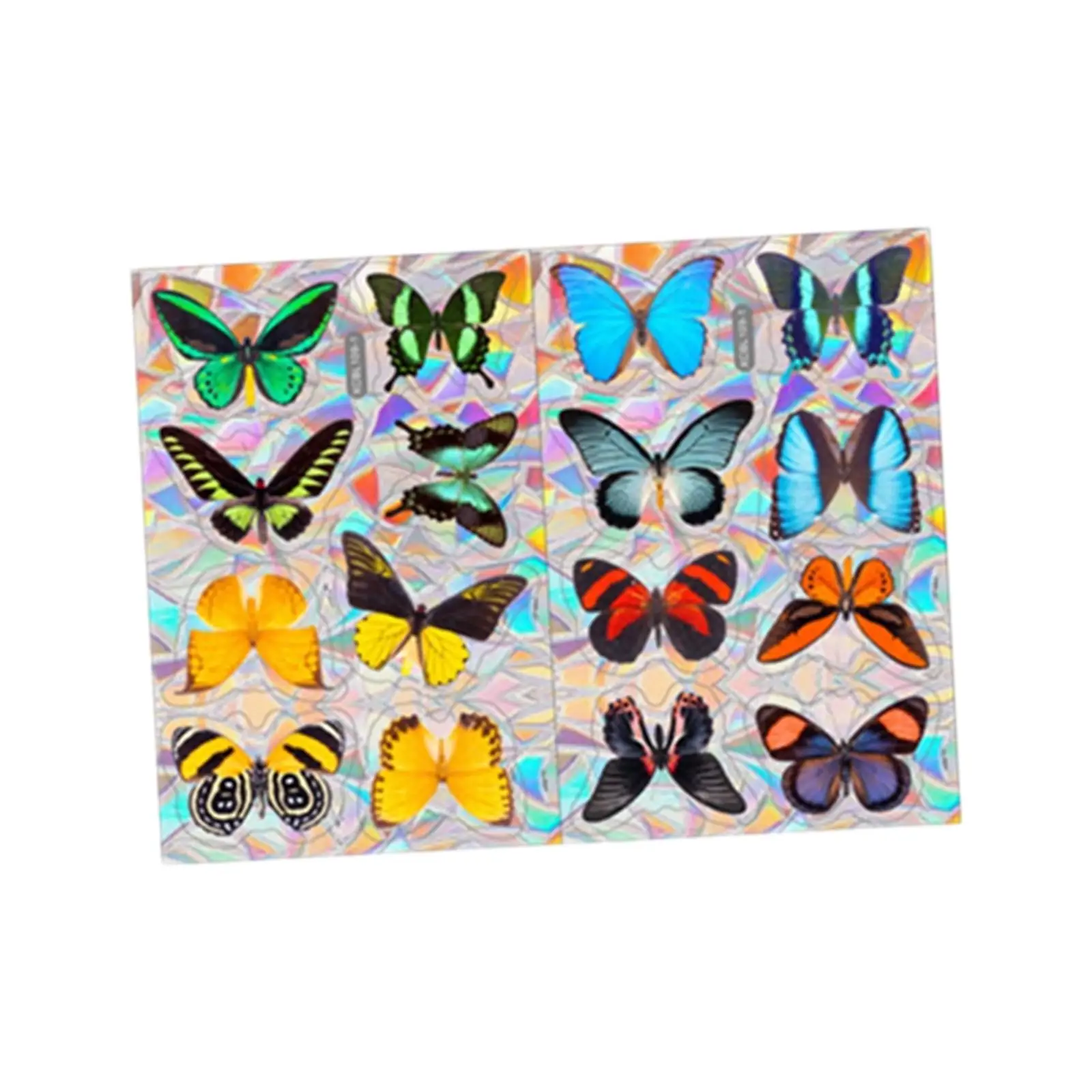 Rainbow Window Cling Colorful Prevent Birds Strikes Static Cling Window Film