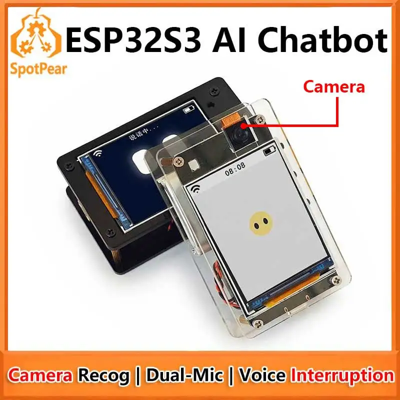 DeepSeek AI Chat vocal Robot ESP32 S3 caméra carte de développement de reconnaissance d'objet N16R8 pour Xiaozhi double microphone interruption