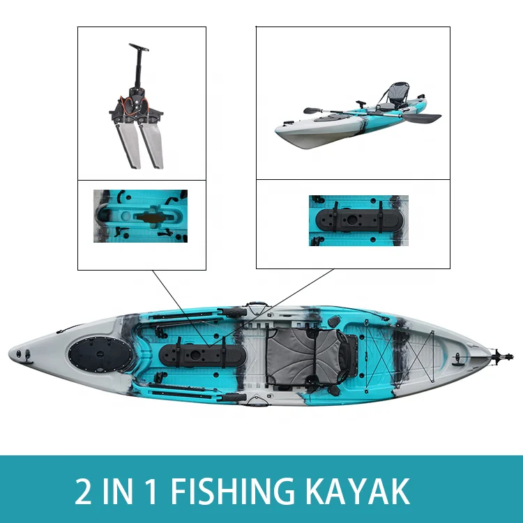 Single Seat Angler Fishing Kayak Pedal Drive