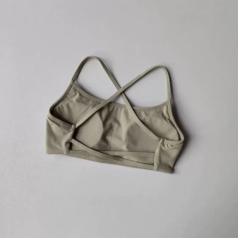 Women's Cross Back Sports Bra Shock Resistant Gathered Sexy Gym Running Bra Summer Yoga Vest Outdoor Comfortable Fitness Wear - Image 12