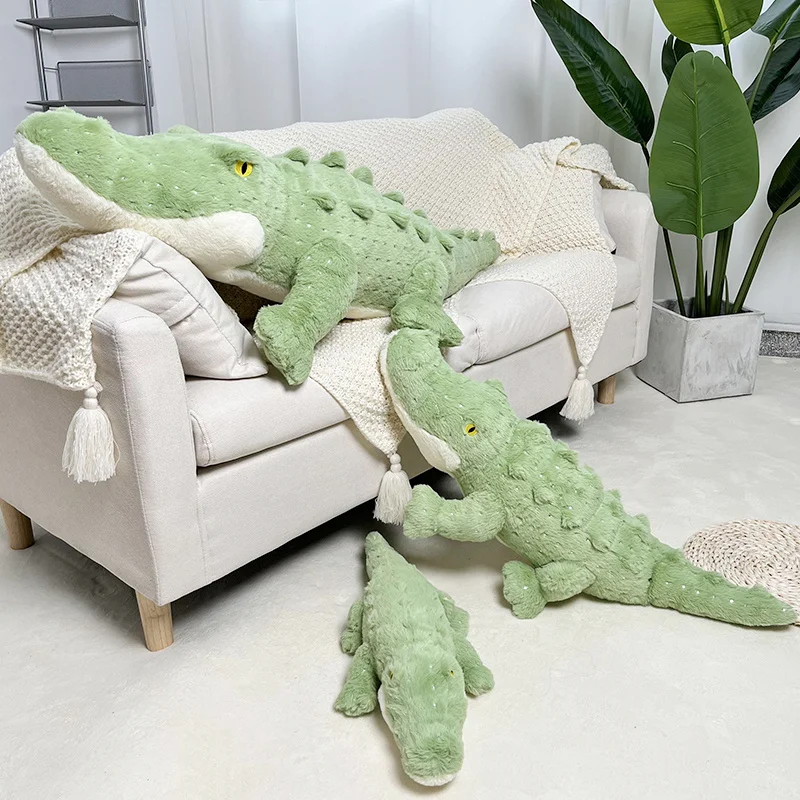 

Giant Super Cute Soft Crocodile Animal Doll Cushion Simulation Alligator Plush Toy Lazy Sleeper Pillow for Girl Birthday Gift