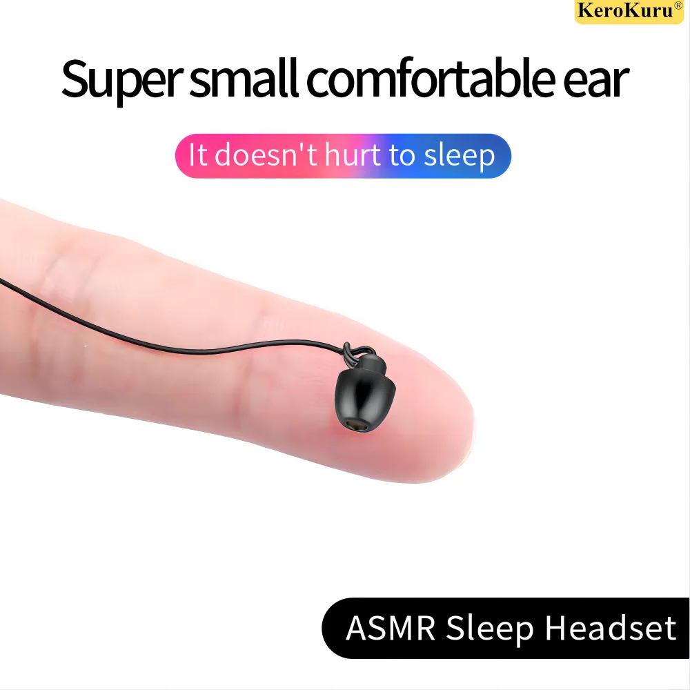 Asmr Sleep Auricolari Noise-Cancel Sleeping Earbuds Soft Silicone Headset Tpe Wire No Ear Pressure Auricolari Per Xiaomi Huawei