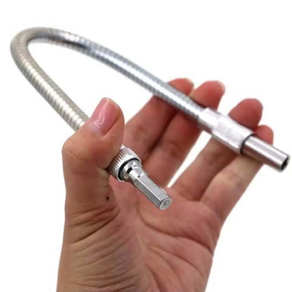 

200 мм гибкий вал металлический держатель сверла отвертки соединение многоцелевой шестигранный хвостовик удлинитель змея бит 1/4 6,35 мм