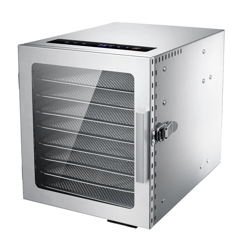 220V 8 Layers Fruit Dryer Food Fruit Dryer Bean Dissolving Pet Food сушилка для фруктов Stainless Steel Food Dehydration 5