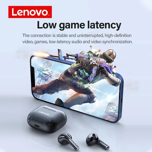 Cuffie wireless originali Lenovo LP40 Auricolari Bluetooth TWS Touch Control Cuffie sportive Auricolari stereo per telefono Android 4