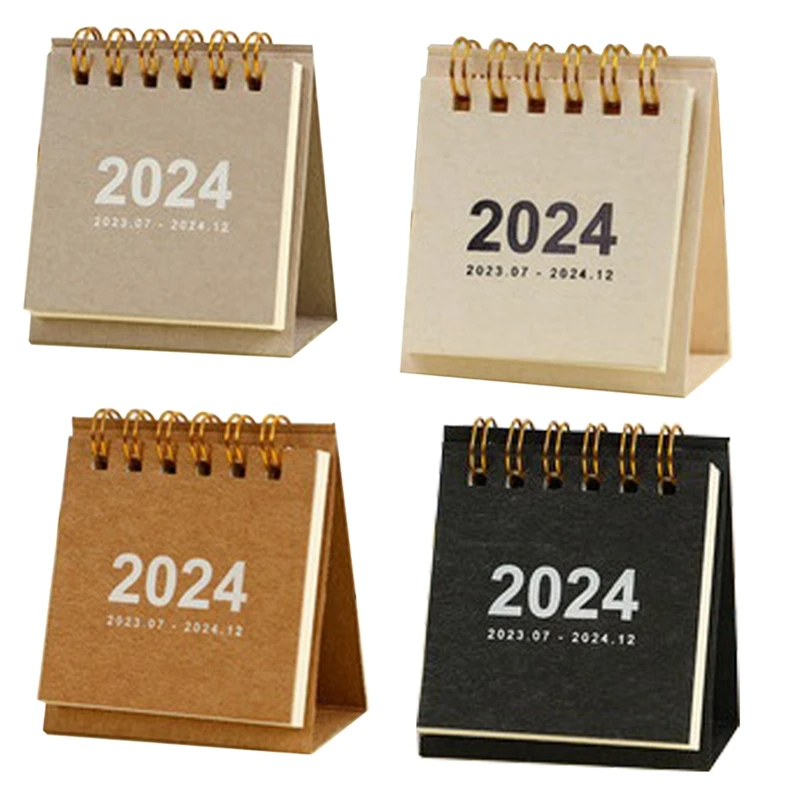 

Mini Desk Calendars High Quality Mini Desk Calendars From Jan. 2024 - Dec. 2024 2.55 X 2.95Inch (White, Brown, Black, Gray)