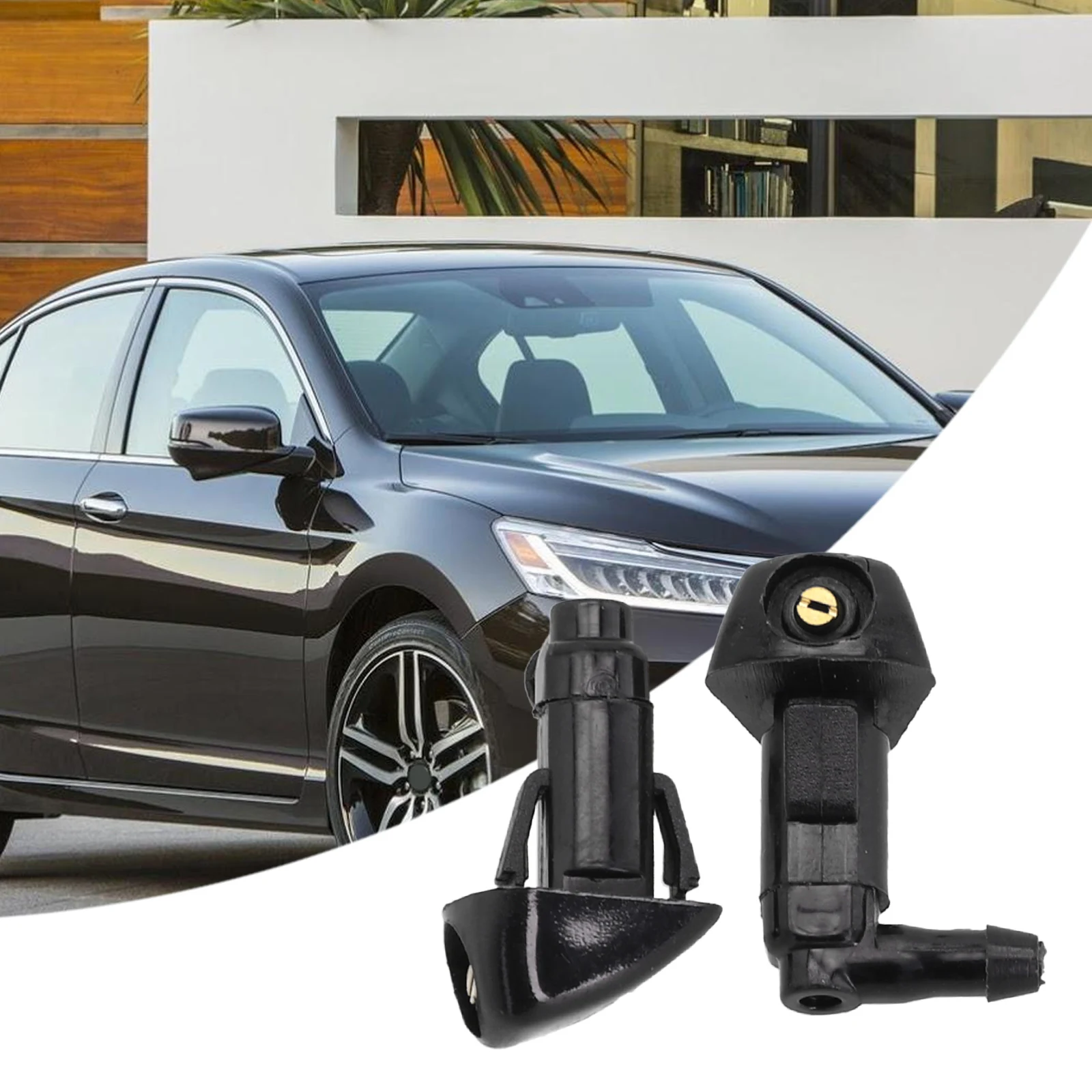 

2Pcs Car Windshield Washer Jet Nozzle 76810-SDA-A11 For Honda For Civic 2006-11 Plastic Auto Acesssories Tools