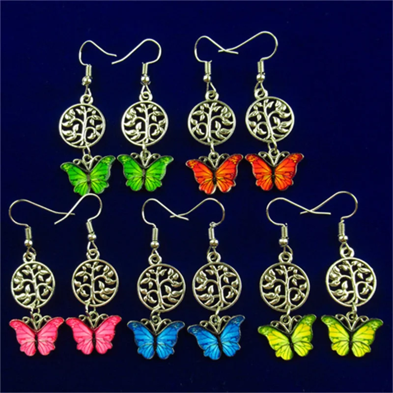 

Разноцветные эмалевые серьги-подвески с бусинами размером 18 х13х1/50 мм для изготовления ювелирных изделий своими руками, аксессуары для браслетов, 1 пара