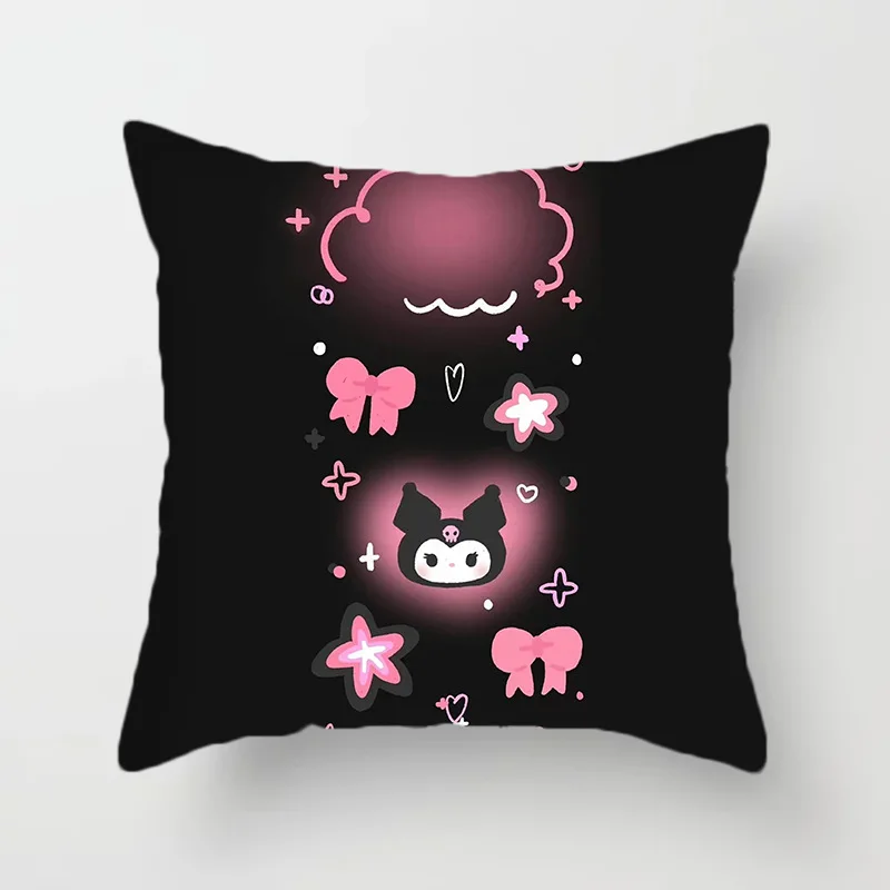 Miniso Sanrio Kuromi Hello Kitty Cinnamoroll My Melody plush pillow interior decoration ornaments sleeping pillow Seat pillow 5