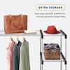 Double Rod Freestanding Closet Organizer, Silver 3