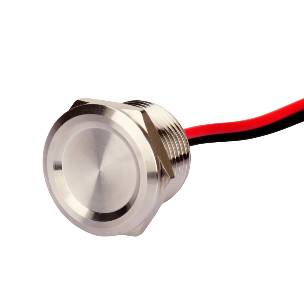 304 Stainless Steel Waterproof Ip68 Momentary 16mm Piezo Switch