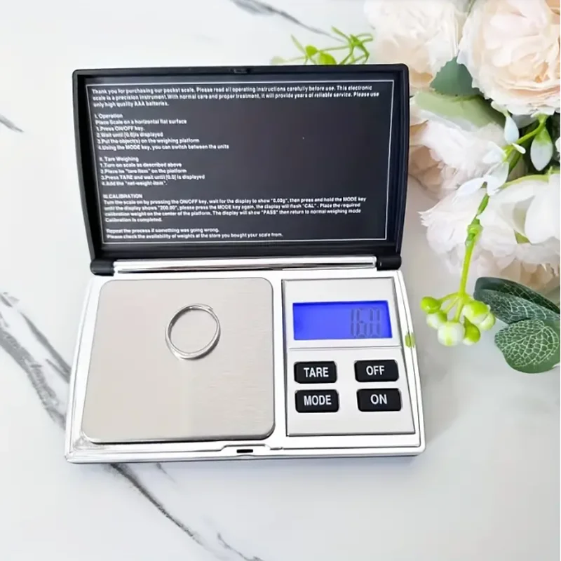 Digital Pocket Scale High Precision 0.01g Jewelry Scale Battery Powered Mini Electronic Scale for Gold Silver Antique Kitchen
