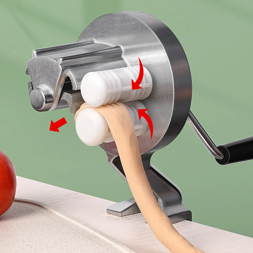 Manual Macaroni Maker Portable Hand Cranking Noodles Pressing Machine Homemade Pasta Maker for Kitchen Restaurant Noodle