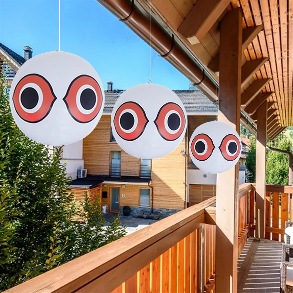40cm erschrecken Augen ballons visuelle Abschreckung Vogel abwehrmittel erschrecken Augen ballons Tauben Specht Vogel abwehrmittel für Garten im Freien – Detail 9