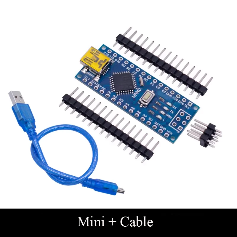 나노 미니 USB 부트로더 호환 TZTrduino 나노 3.0 컨트롤러 CH340 USB 드라이버 미니 프로그래밍 케이블 (아두이노 프로젝트용)