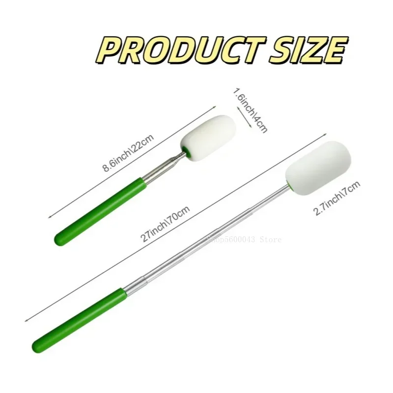 Pottery Sculpting Tools Clay Sculpting Tools Pottery Tools Clay Craft Tool Pottery Absorbent Sponge Telescoping Stick Pottery Sculpture Sponge Holder DIY Ceramic Throwing Stick Trimming Tools