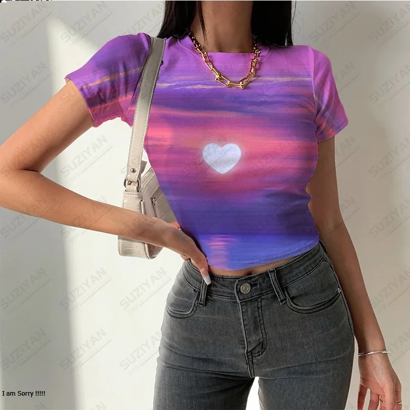

Asian Fashion Women Short Sleeve Crewneck Lgbt Clothes Cute Lady Female Tops New Arrivals 2023 Women Female Urban Style