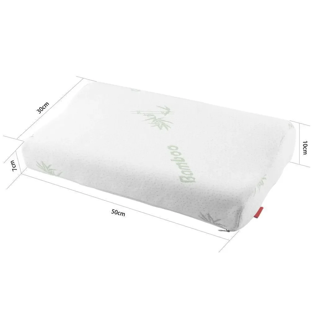 Cuscino Piatto In Memory Foam 5 Cm | Rivestimento In Bambù Traspirante | Ipoallergenico | Per Chi Dorme A Pancia