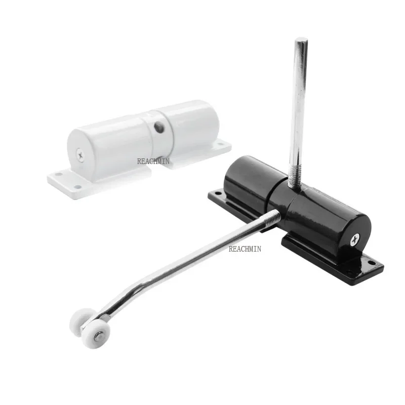 new Adjustable Surface Mounted Automatic Spring Closing Door Closer with wheel Fire Rated Door Stopper Hardware