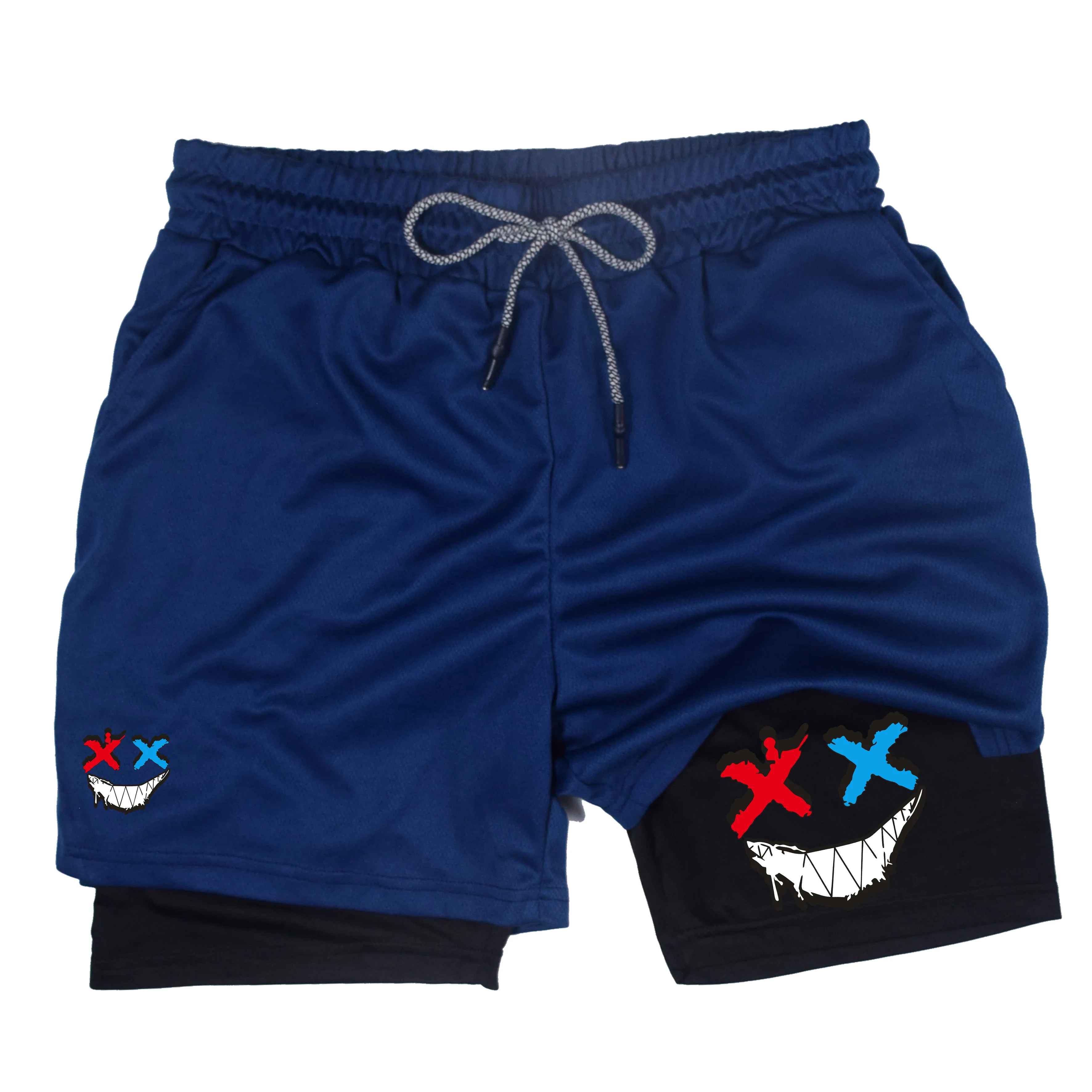 Men Running Shorts 2 In 1 Double-deck Sport Shorts Sportswear Gym Fitness Short Pants Training Jogging Bottom Men's Clothing 5