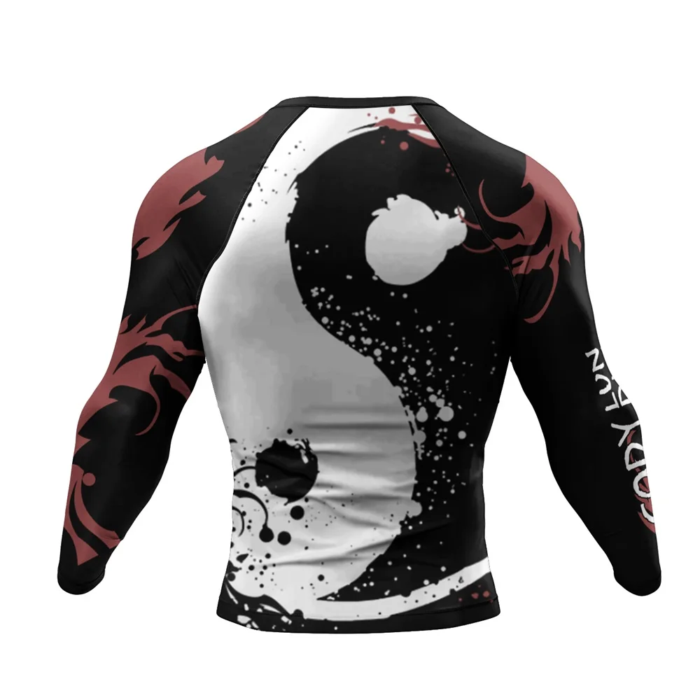 Codylundin GYM Muay Thai Boxing Compressed Jerseys Anti Shrink Men Jersey Unisex Boxing Jerseys Bjj Gi Mma Rashguard Limited sports apparel